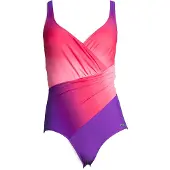 LASCANA Costume intero bacca / lilla scuro / rosa chiaro / rosa scuro