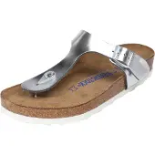 Birkenstock Infradito Gizeh Soft Footbed donne - Argento - 36