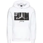 Mister tee Felpa 'Pray' grigio / nero / bianco
