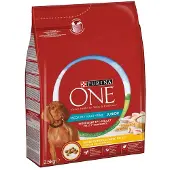 Purina ONE MED/MAX Junior, pollo e riso, 2,5 kg