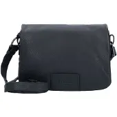 L.credi Borsa a tracolla Vera Pelle 25 cm nero