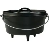 Lodge Camp Dutch Oven L10DCO3 extra profondo, coperchio incluso, 4,7L
