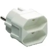 REV 3-fach Kombi-Adapter mit Schalter weiss (00135101)