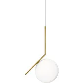 Flos Lampada a sospensione di design IC S2, ottone