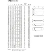 Bette Receveurs de douche rectangulaire BetteDelta, 900x750x280mm, 5760-000, 5760-000