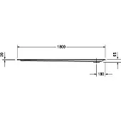 Duravit Starck Slimline receveurs de douche rectangulaires, 1800x900mm, blanc, 720134000000000, 720134000000000