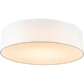 QAZQA Lampada da soffitto bianca da 40 cm con LED Drum