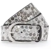 B.belt Cintura Vera Pelle 100 cm bianco