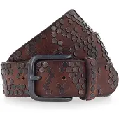 B.belt Cintura Vera Pelle 95 cm marrone