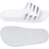 Adidas Scarpe da spiaggia / da bagno 'Adilette Aqua' argento / bianco