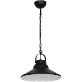 Luminex Lampada a sospensione Iron, nero/bianco