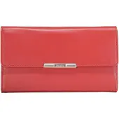Esquire Helena Portafoglio Vera Pelle 18 cm rosso