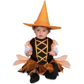 MOM Costume Da Piccola Strega Arancione Per Neonato
