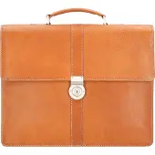 Leonhard heyden Bergamo Valigetta Vera Pelle 40 cm Vano porta PC marrone
