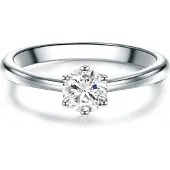 Trilani Anello argento / trasparente