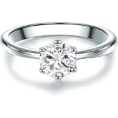 Trilani Anello argento / trasparente