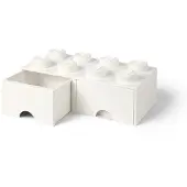 LEGO Cassetto-mattoncino a 8 bottoncini - Bianco