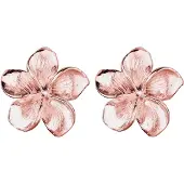 Elli Orecchini 'Frangipani Blüte' oro rosé