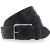 B.belt Cintura Vera Pelle 100 cm nero