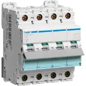 Hager Interruttore LS 4 poli 10kA/15kA C-25A 4M NCN425