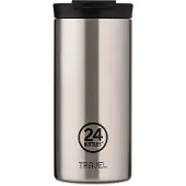 24Bottles Recipiente termoisolante 'Travel Tumbler Basic' nero / argento