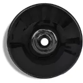 vidaXL Washbe, Keramik, Runde, schwarz
