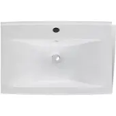 vidaXL -Waschbecken mit Kranloch rechteckig 60 x 46 cm Keramik Weiß