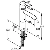 Kludi Miscelatore monocomando per lavabo BOZZ DN 15