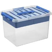 Sunware Q - line box con inserto 22L blu trasparente