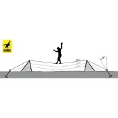 Gibbon Slacklines Independence Kit Classic Slackline (15 m, giallo/nero)