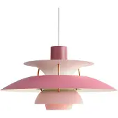 Louis Poulsen Lampada a sospensione PH 5 500, rosa, Ø 50 cm