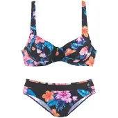 LASCANA Bikini blu / arancione / rosa / nero