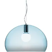 Kartell Lampada a sospensione FL/Y, azzurro cielo, Ø 52 cm