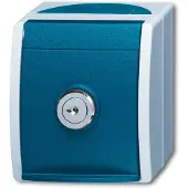 Busch-Jaeger Schuko-Steckdose 20EWSL-101-53 ocean Einheitsschloss 20EWSL-101-53 (2083-0-0823)