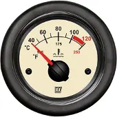 VETUS TEMPN beige Dispositivo di misurazione della temperatura 12/24V Ø 52mm