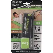 Schildkröt Fitness Elastic Band Nastro fitness (15 kg, nero/verde)