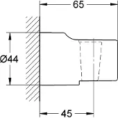 GROHE Supporto doccia a parete Relexa cromo - 28622000