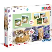 Clementoni SuperKit Animali Puzzle Unisex 4+ anni 2x30 + 48 + 28 pezzi — Puzzle