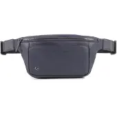 Piquadro Black Square Marsupio Vera Pelle 31 cm blu