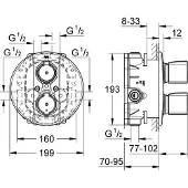 GROHE Miscelatore termostatico universale da incasso Rapido T - 35500000