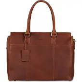 Burkely Antique Avery Valigetta Vera Pelle 40 cm Vano porta PC marrone