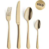 Amefa Austin 1410 24-pezzi set di posate, oro opaco