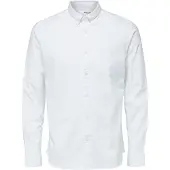 Selected Camicia A Maniche Lunghe Uomini Bianco XXL