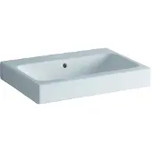 Geberit iCon lavabo 60x48,5cm blanc, sans trou de robinetterie, 124063000, 124063000