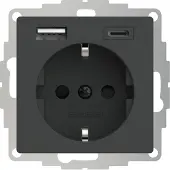 USB Presa Schuko inCharge PRO 55 A/C antracite