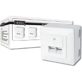 Digitus Aufputzdose Kat.6, Klasse E, 2 x RJ45, geschirmt