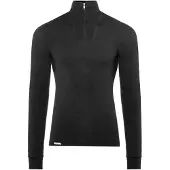 Woolpower Zip Turtleneck 400 Maglia a manica lunga (3XL, nero)