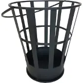 Esschert Design Secchio da fuoco in acciaio nero