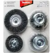 Makita Set di spazzole 4 pezzi combinate/rotonde D-65729