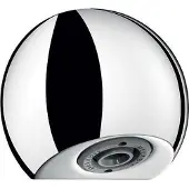Delabie Soffione doccia ROUND antivandalo G1/2B per pannello 1-15mm